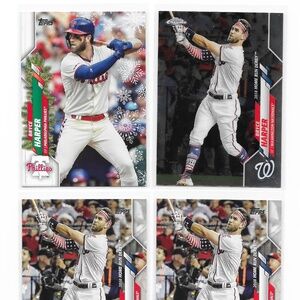 Bryce Harper 10 Card 2020 Topps Baseball Card Lot